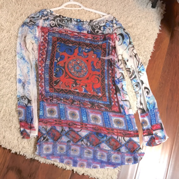 Forever 21 Unique Design Sheer Tunic - Picture 7 of 7